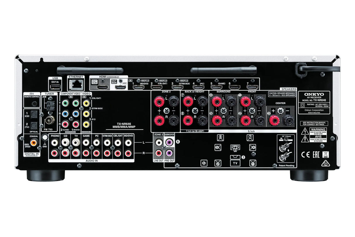 Tinklinis AV resyveris Onkyo TX-NR646 7.2, 630W