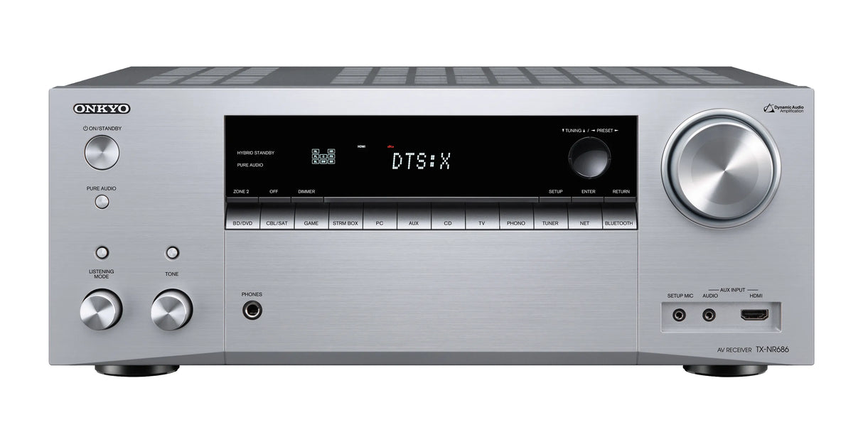 Tinklinis AV resyveris Onkyo TX-NR686 7.2, 7x165W, 2 zonų