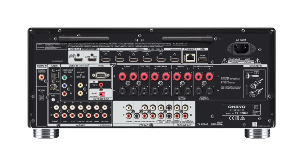 Tinklinis AV resyveris Onkyo TX-RZ840 9.2, 9x215W