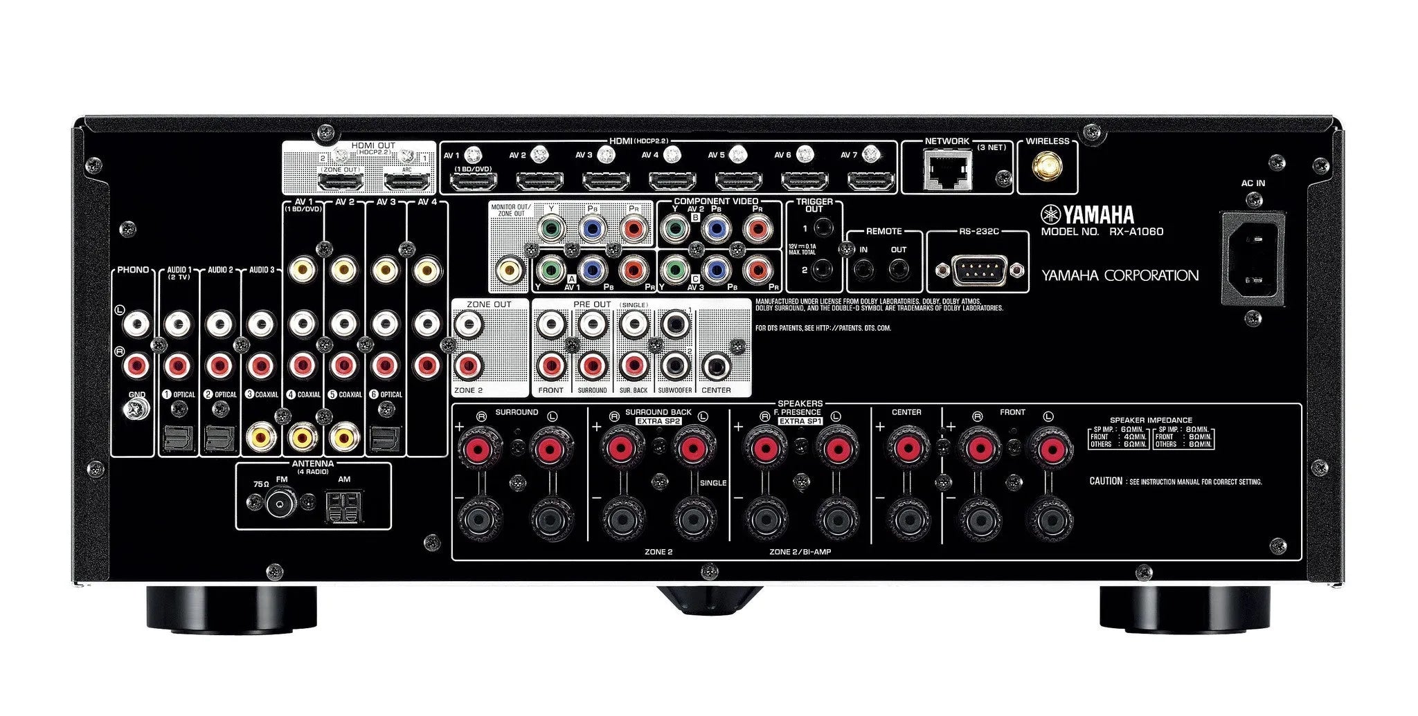 Tinklinis AV resyveris Yamaha AVENTAGE RX-A1060 7.2 MusicCast