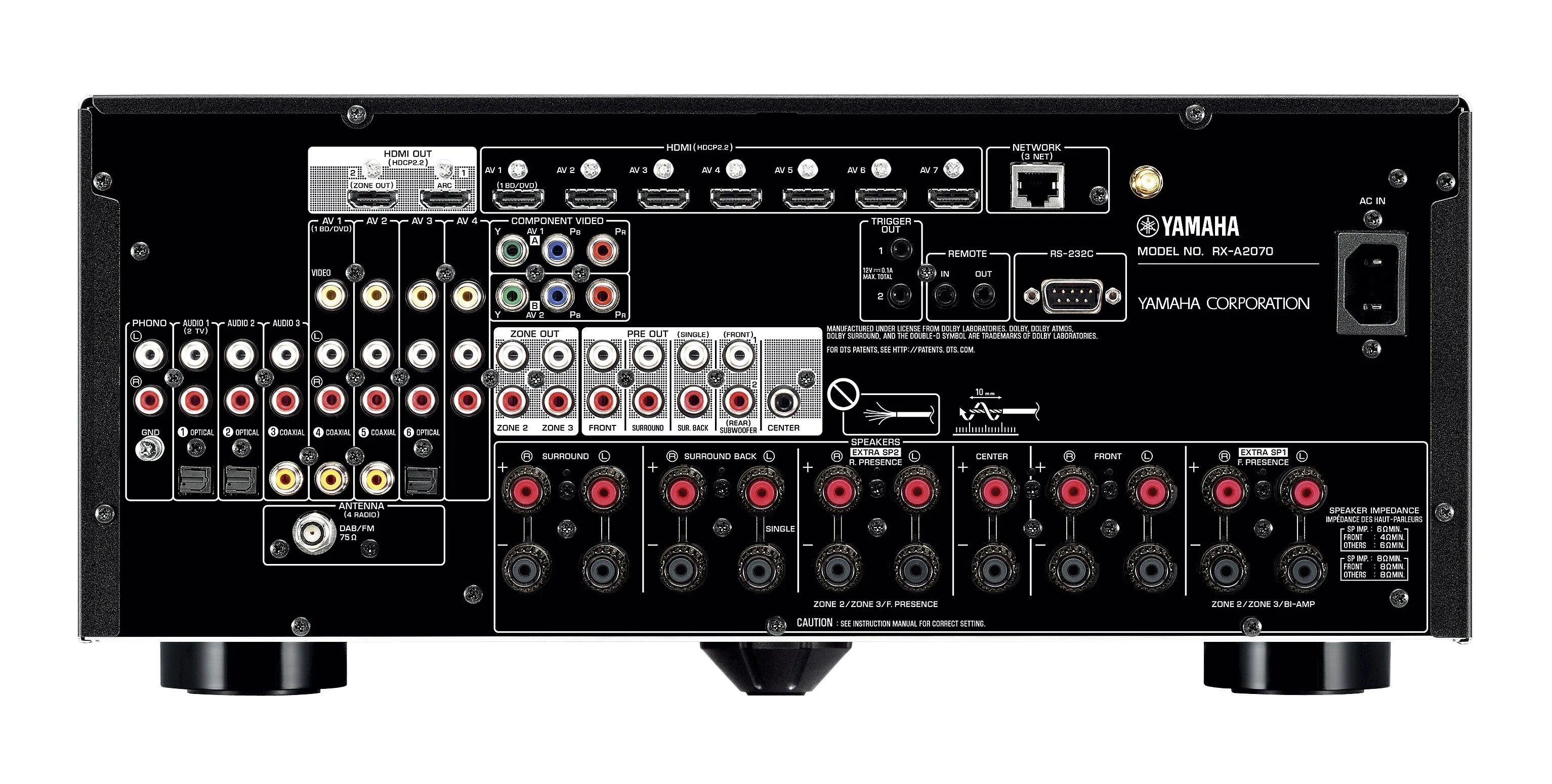 Tinklinis AV resyveris Yamaha AVENTAGE RX-A2070 9.2 MusicCast