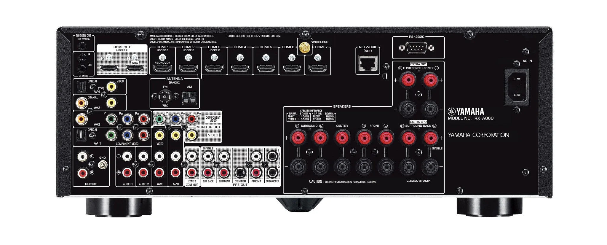 Tinklinis AV resyveris Yamaha AVENTAGE RX-A860 7.2 MusicCast