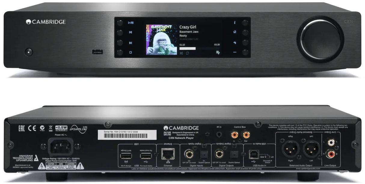 Tinklinis garso grotuvas Cambridge CXN V2 su DAC funkcija