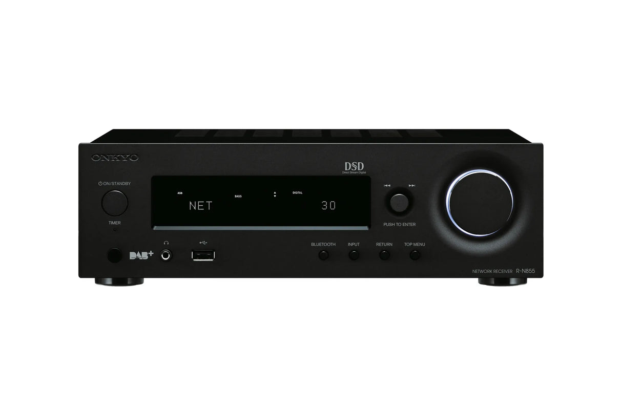Tinklinis stereo resyveris Onkyo R-N855 2.1, 2x70W