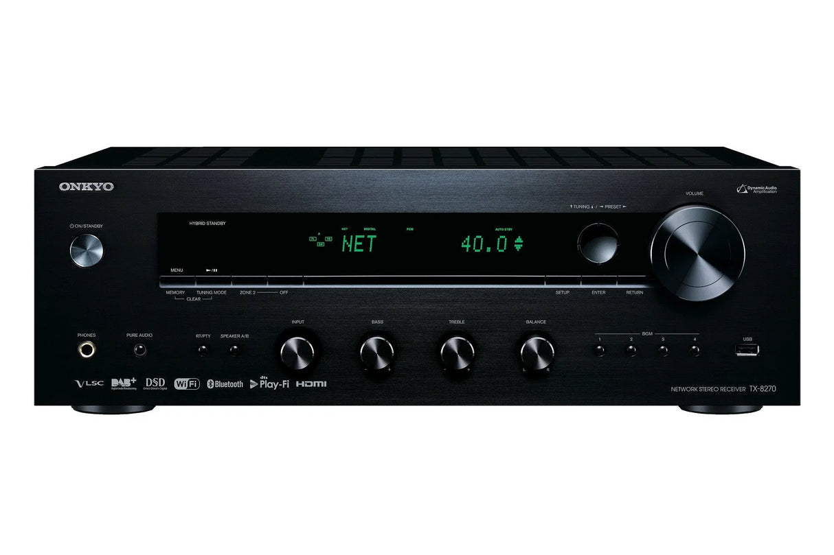 Tinklinis stereo resyveris Onkyo TX-8270 2.1, 2x240W HDMI komutacija