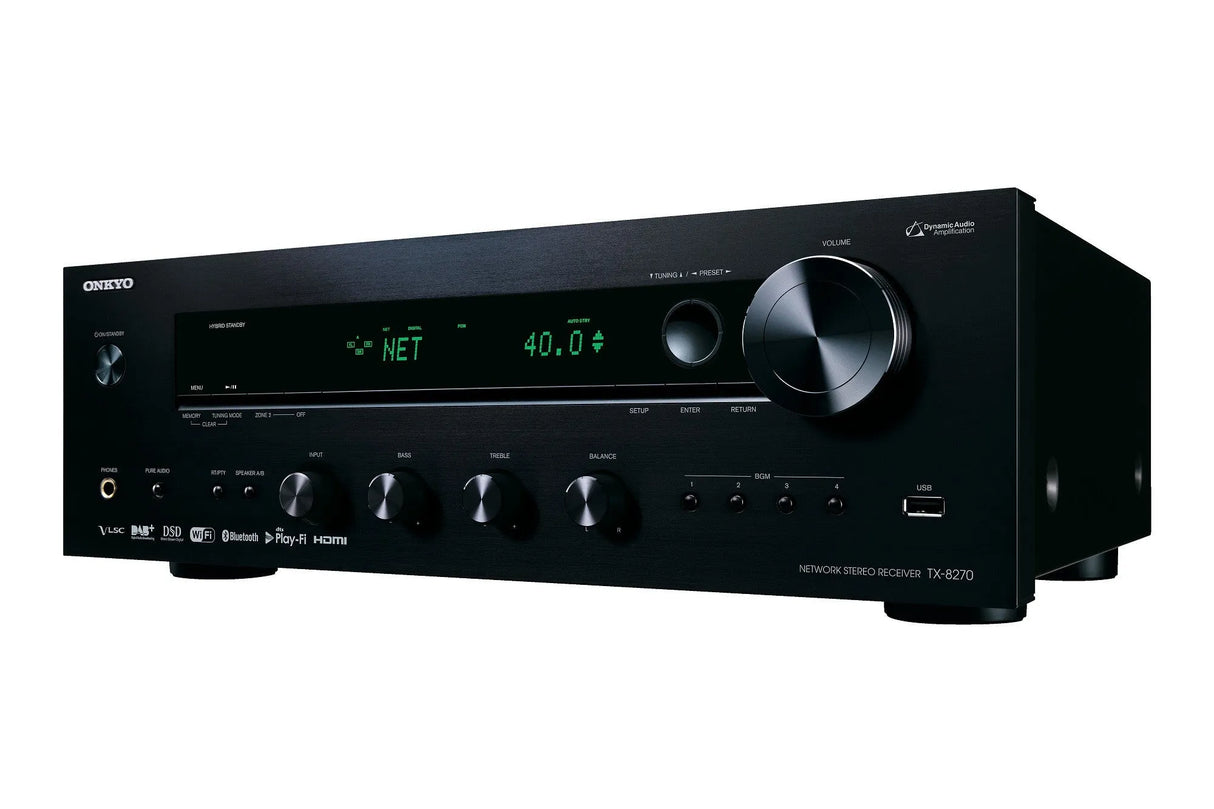 Tinklinis stereo resyveris Onkyo TX-8270 2.1, 2x240W HDMI komutacija