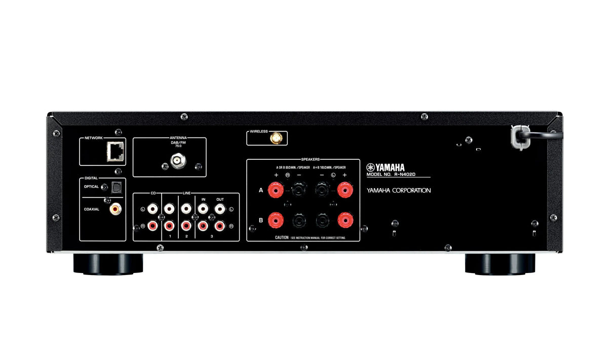 Tinklinis stereo stiprintuvas Yamaha R-N402D, 2x140W, WiFi, Bluetooth, USB, Spotify 402