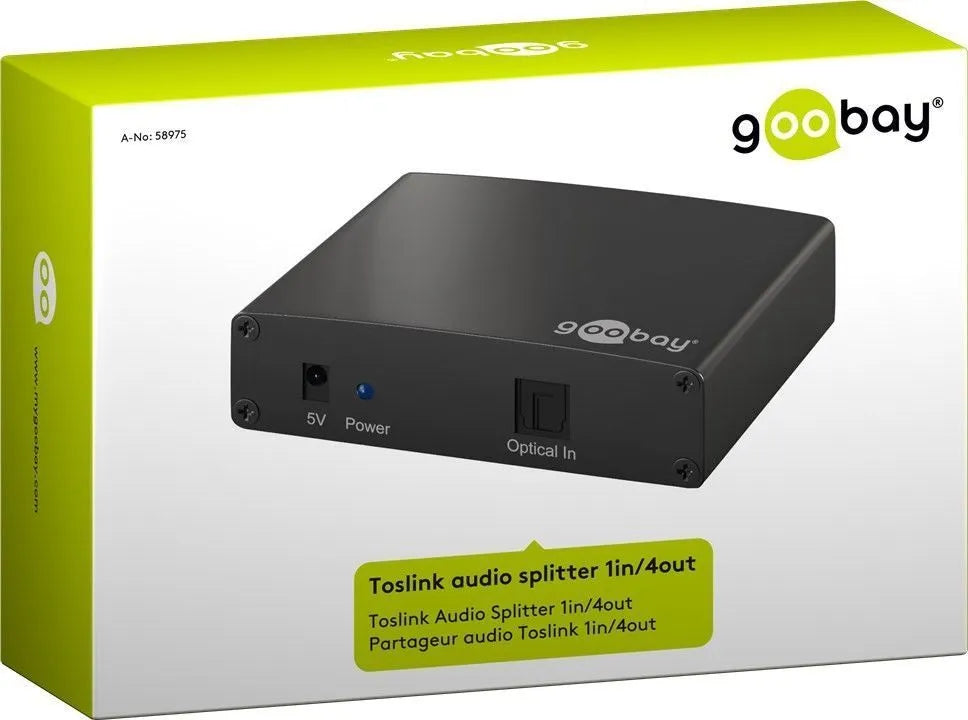 Toslink garso skirstytuvas, 1In / 4Out