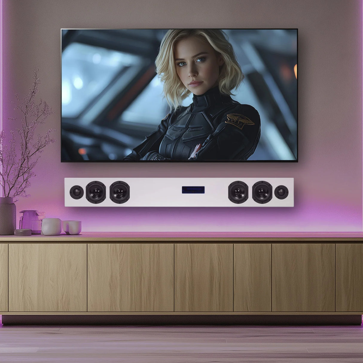 Totem Acoustic KIN PLAY SOUNDBAR II, viskas viename soundbaras su BT, HDMI ARC