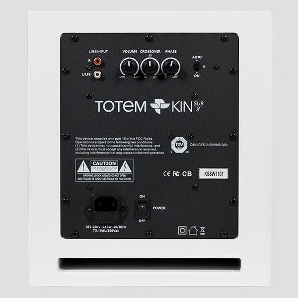 Totem Acoustic KIN SUB 8, aktyvi žemų dažnių kolonėlė