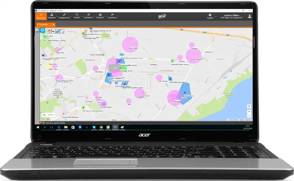 Transporto valdymo sistema Lengvajam Komerciniam Transportui