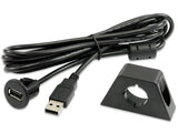 USB jungtis su laikikliu, laido ilgis 1m - USB jungtis su laikikliu ir laidu