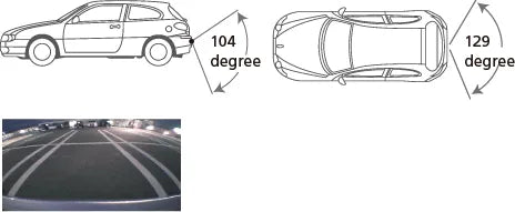 Universali galinio vaizdo kamera JVC KV-CM30