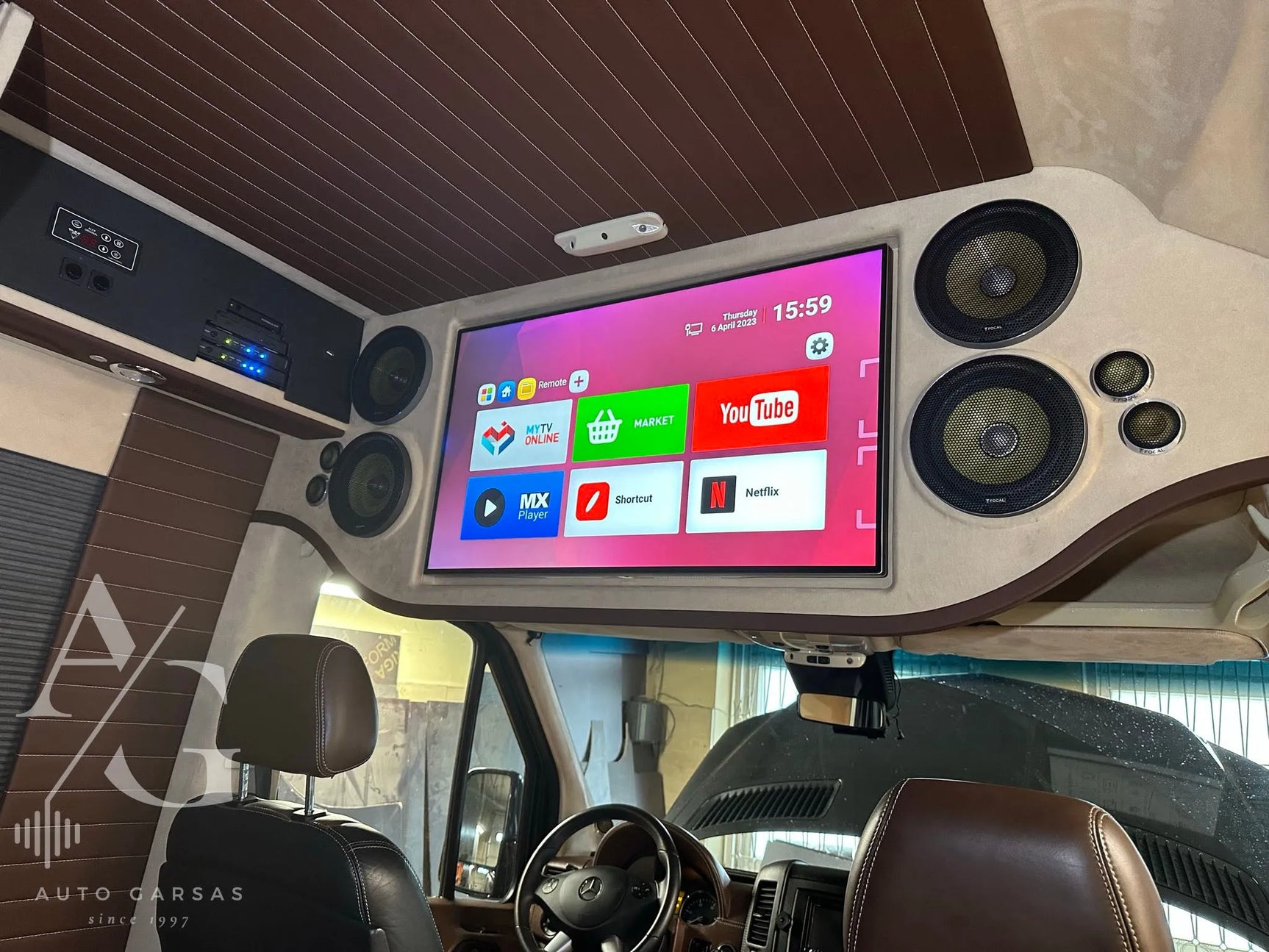 VIP Sprinter, garso aparatūra 2018m