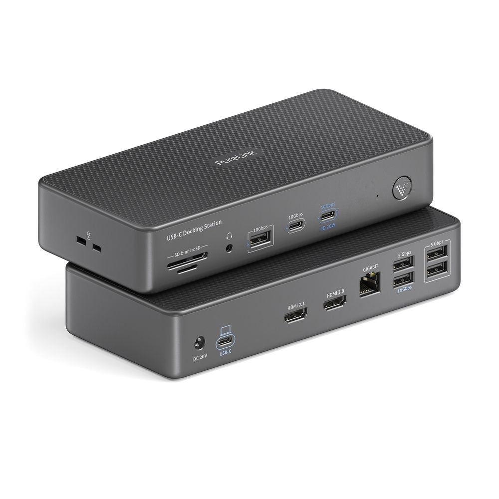 VL-D200 Vuelogic - USB4 dokų stotis - Dviejų ekranų USB4 Gen3 MST - 8K palaikymas