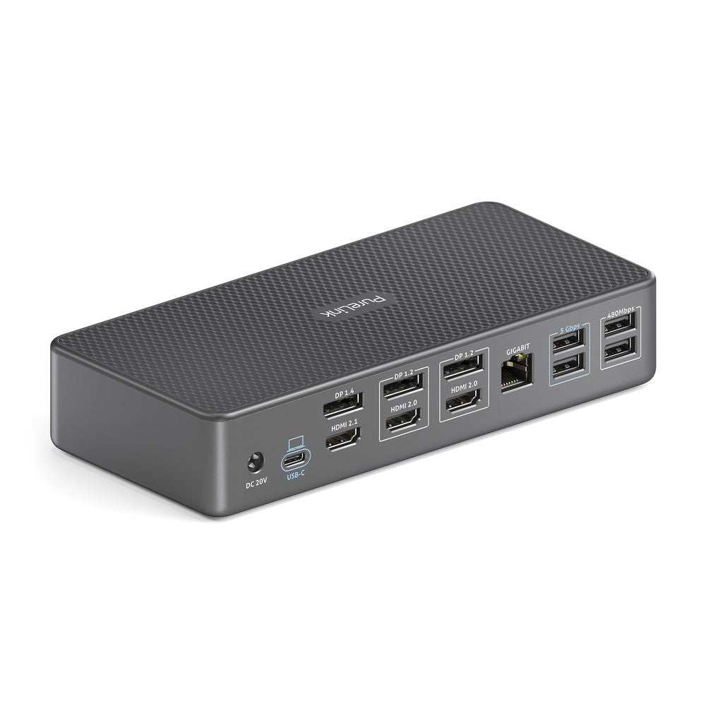VL-D230DL Vuelogic - USB-C dokų stotis - Quad Display DisplayLink paruošta - 8K palaikymas