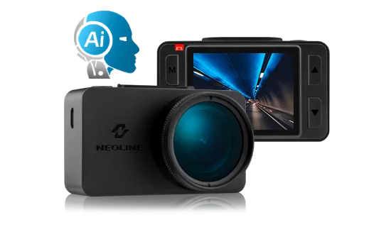 Vaizdo registratorius Neoline G-TECH X77, su greičio ženklų atpažinimo funkcija, bei įspėjimu apie greičio viršijimą.