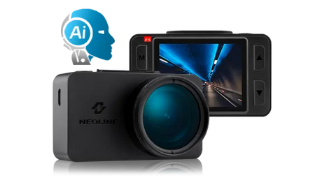 Vaizdo registratorius Neoline G-TECH X77, su greičio ženklų atpažinimo funkcija, bei įspėjimu apie greičio viršijimą.