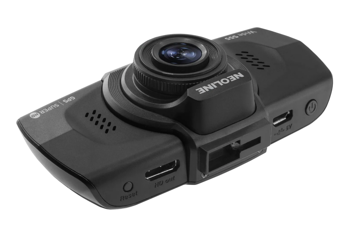 Vaizdo registratorius Neoline Wide S55, Super HD + GPS bazė apie policijos radarus