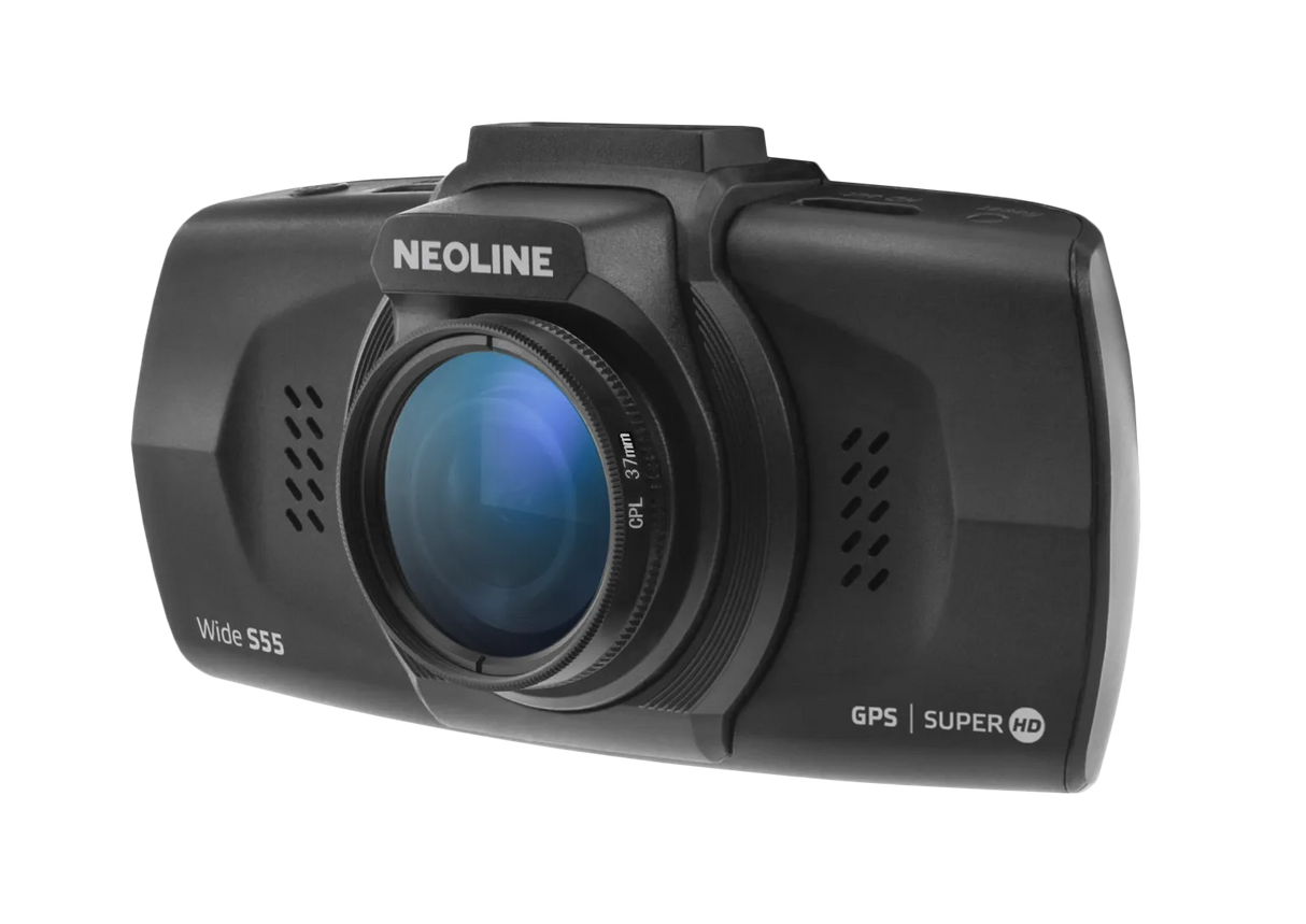 Vaizdo registratorius Neoline Wide S55, Super HD + GPS bazė apie policijos radarus