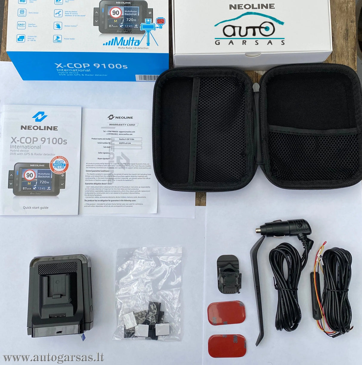 Vaizdo registratorius - Radarų detektorius Neoline X-COP 9100s