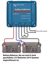 Victron Energy 2x12V akumuliatorių balansuoklis - jungtys ir laidai su akumuliatoriais