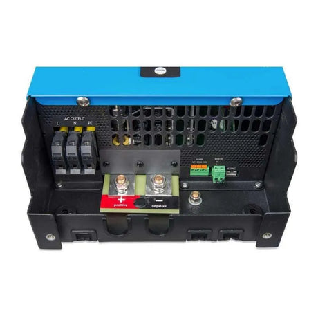 Victron Energy Phoenix Smart 12Vdc/230Vac 1600W, automobilinis įtampos - galinė panelė su jungtimis ir gnybtais