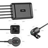 Viofo MT1, vaizdo registratorius motociklams - atsarginė kamera su laidais ir mygtukais