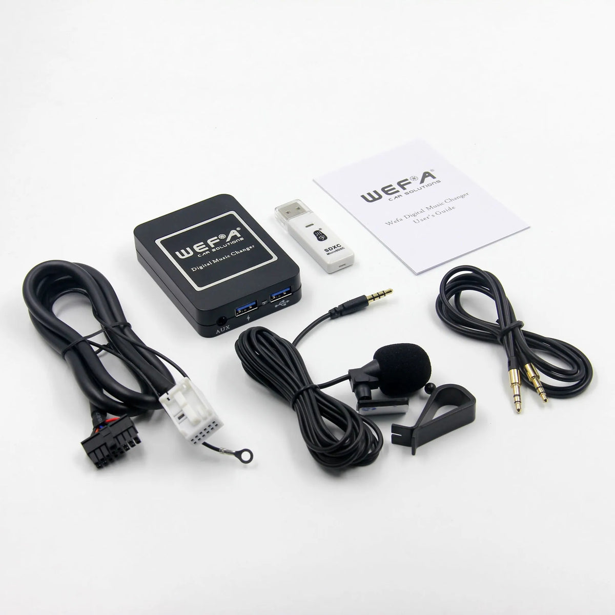 WEFA, 02BT, USB/BT adapteris 12pin VW, Audi, Skoda, Seat - Visos dalys ir instrukcija