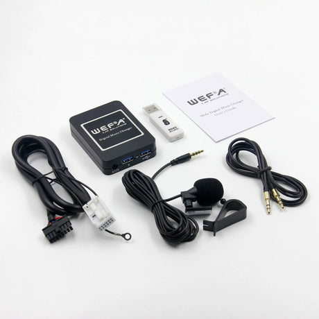 WEFA, 02BT, USB/BT adapteris 12pin VW, Audi, Skoda, Seat - Visos dalys ir instrukcija