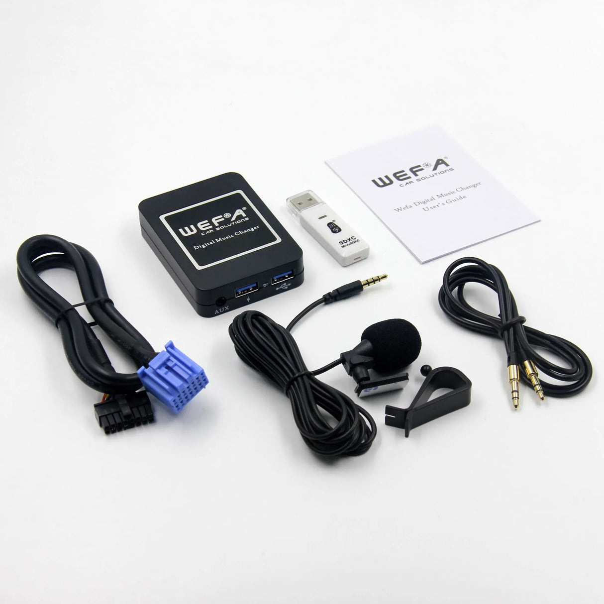 WEFA, 06BT, USB/BT adapteris Honda, Acura 2.3 - USB/BT adapteris su laidais ir mikrofonu