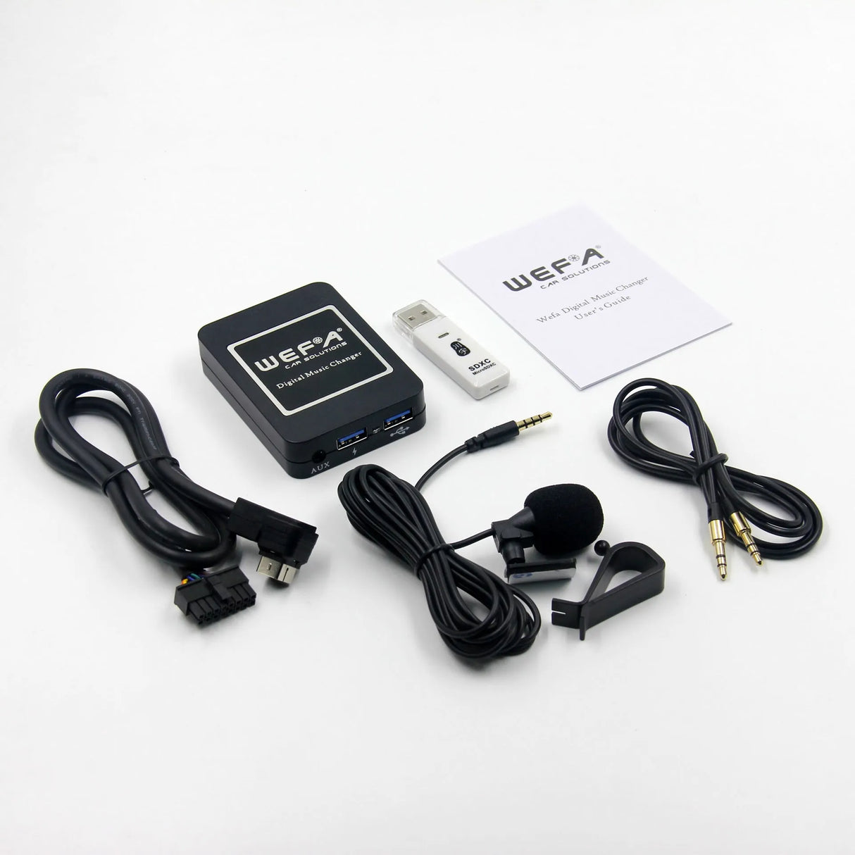 WEFA, 09BT, USB/BT adapteris Suzuki Clarion - Visos dalys ir instrukcija