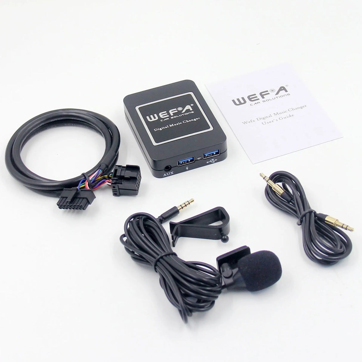 WEFA, 17BT, USB/BT adapteris Ford 1 - USB jungtys, AUX, mikrofonas ir laidai