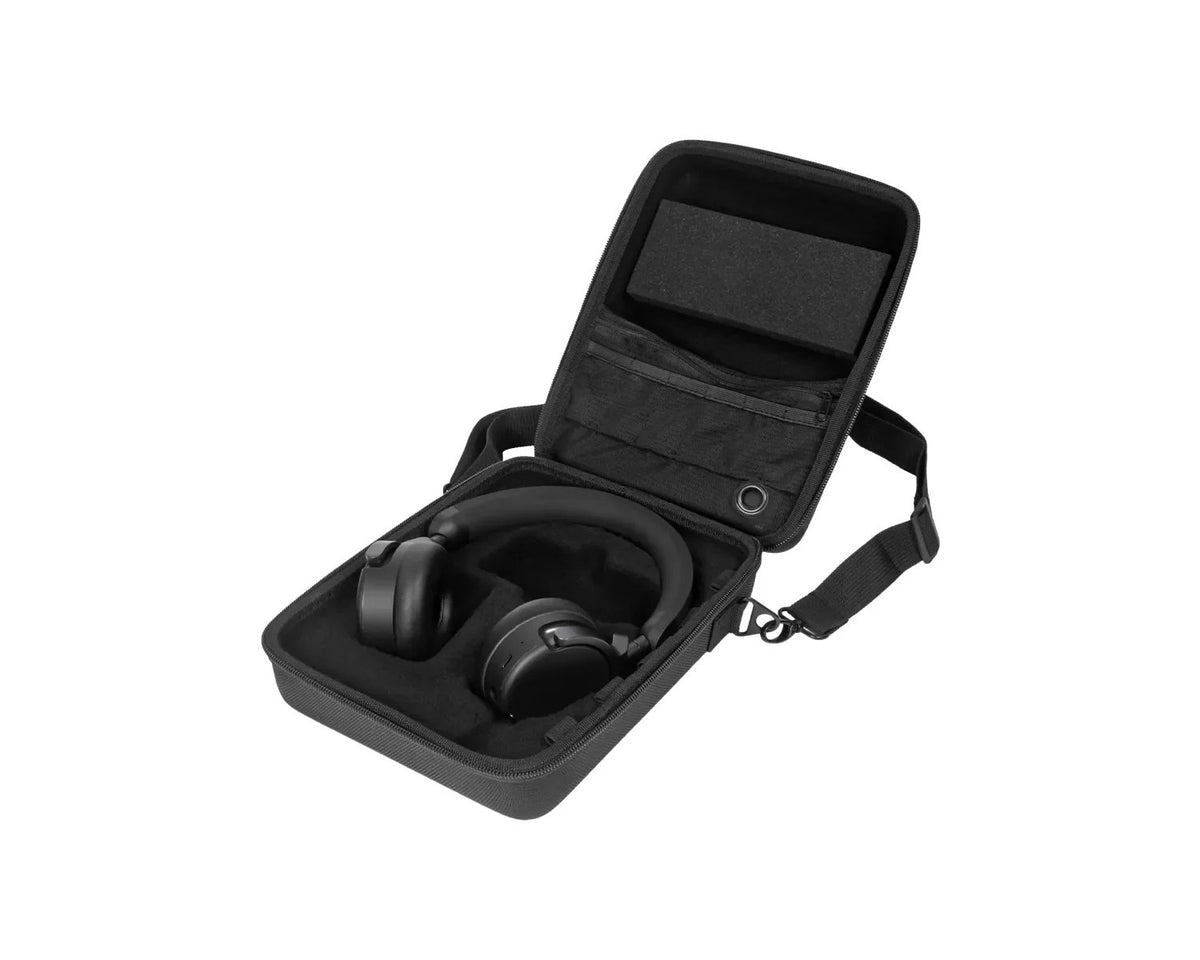 AlphaTheta DJC-F CASE - Bag for HDJ-F Series - Atidarytas dėklas su ausinėmis viduje (2 vaizdas)