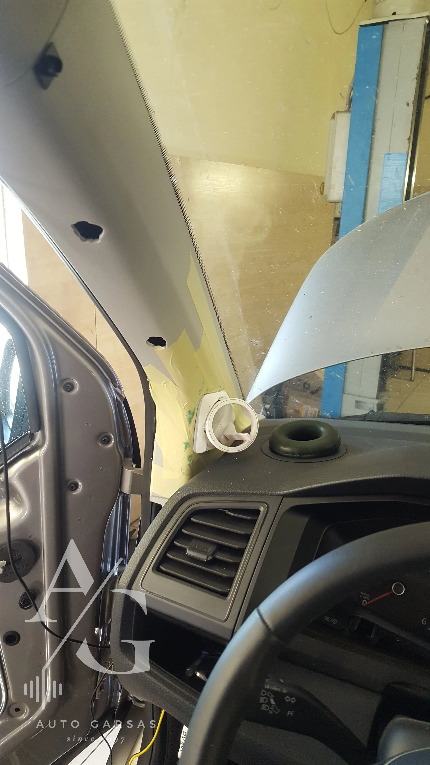 WV T5 aukštadažnių gamyba ir montavimas