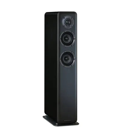 Wharfedale D330, grindinė garso kolonėlė (įvairių spalvų) - Šoninis vaizdas su trimis garsiakalbiais