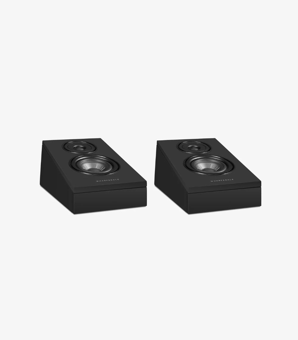 Wharfedale DIAMOND 12 3Di, erdvinio garso kolonėlės - Šoninis kampinis vaizdas su dviem kolonėlėmis