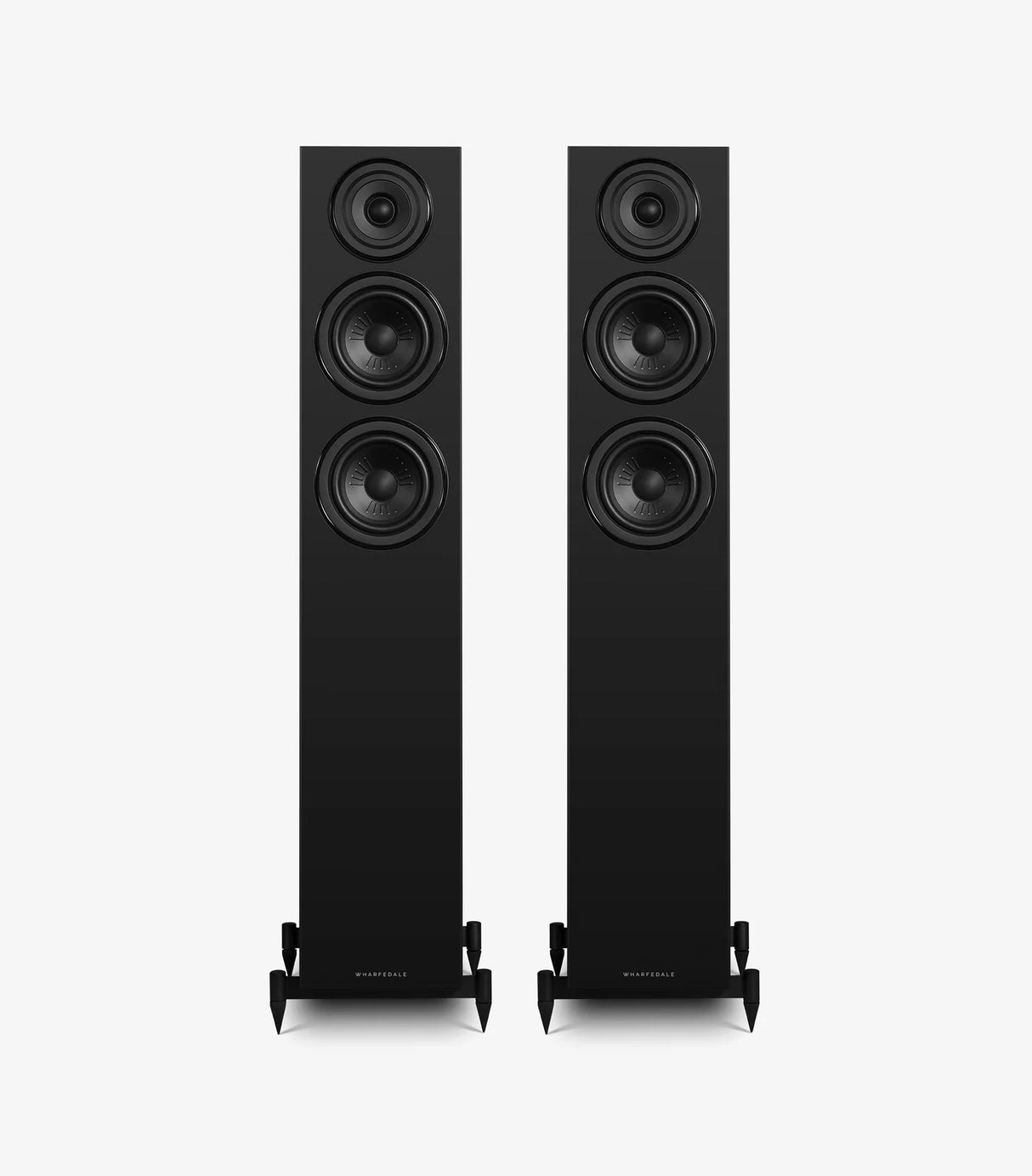 Wharfedale DIAMOND 12.3i, grindinės garso kolonėlės - Garsiakalbių apačia su smaigais