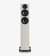 Wharfedale DIAMOND 12.4i, grindinės garso kolonėlės - Balta kolonėlė su logotipu apačioje