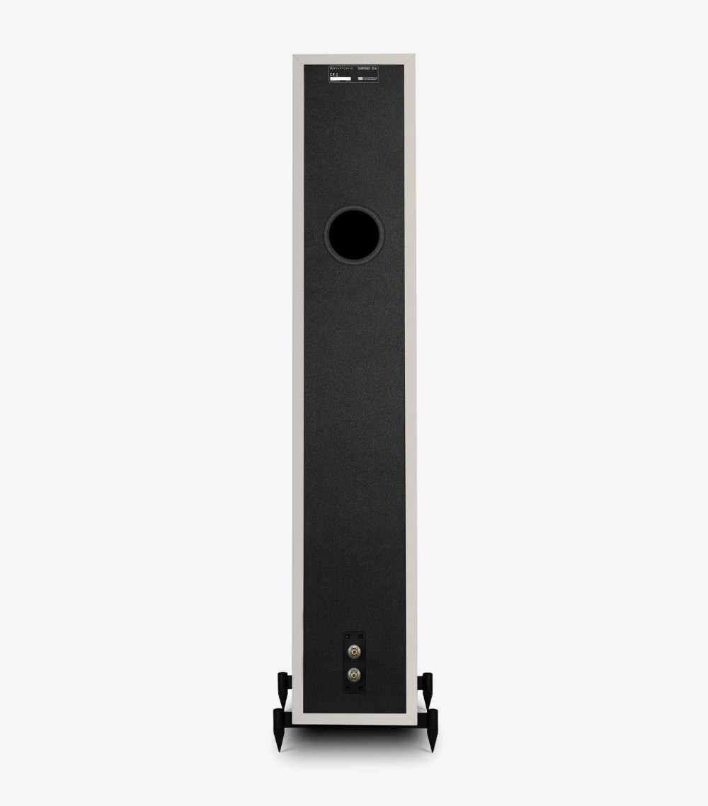 Wharfedale DIAMOND 12.4i, grindinės garso kolonėlės - Galinė panelė su jungtimis ir anga