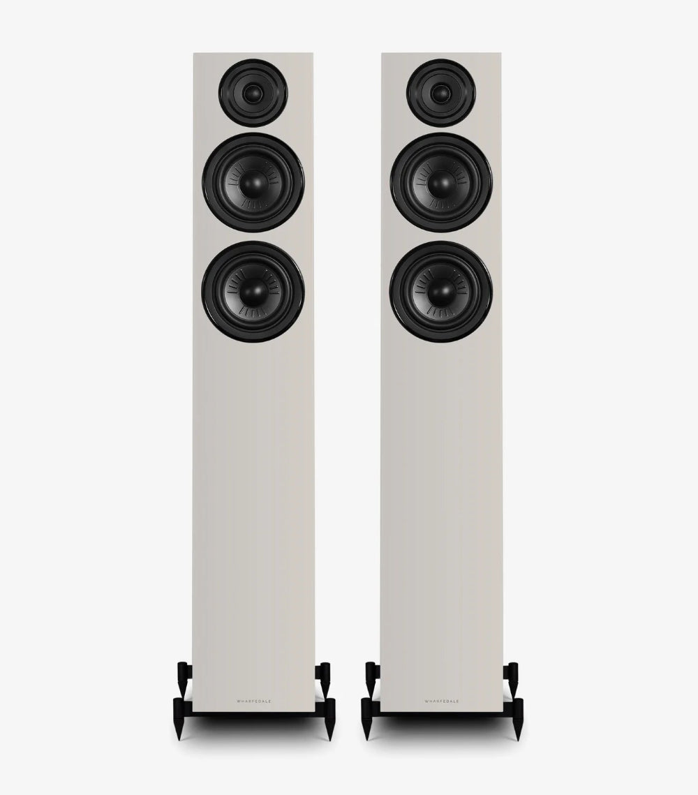 Wharfedale DIAMOND 12.4i, grindinės garso kolonėlės - Kolonėlių apačia su stoveliu