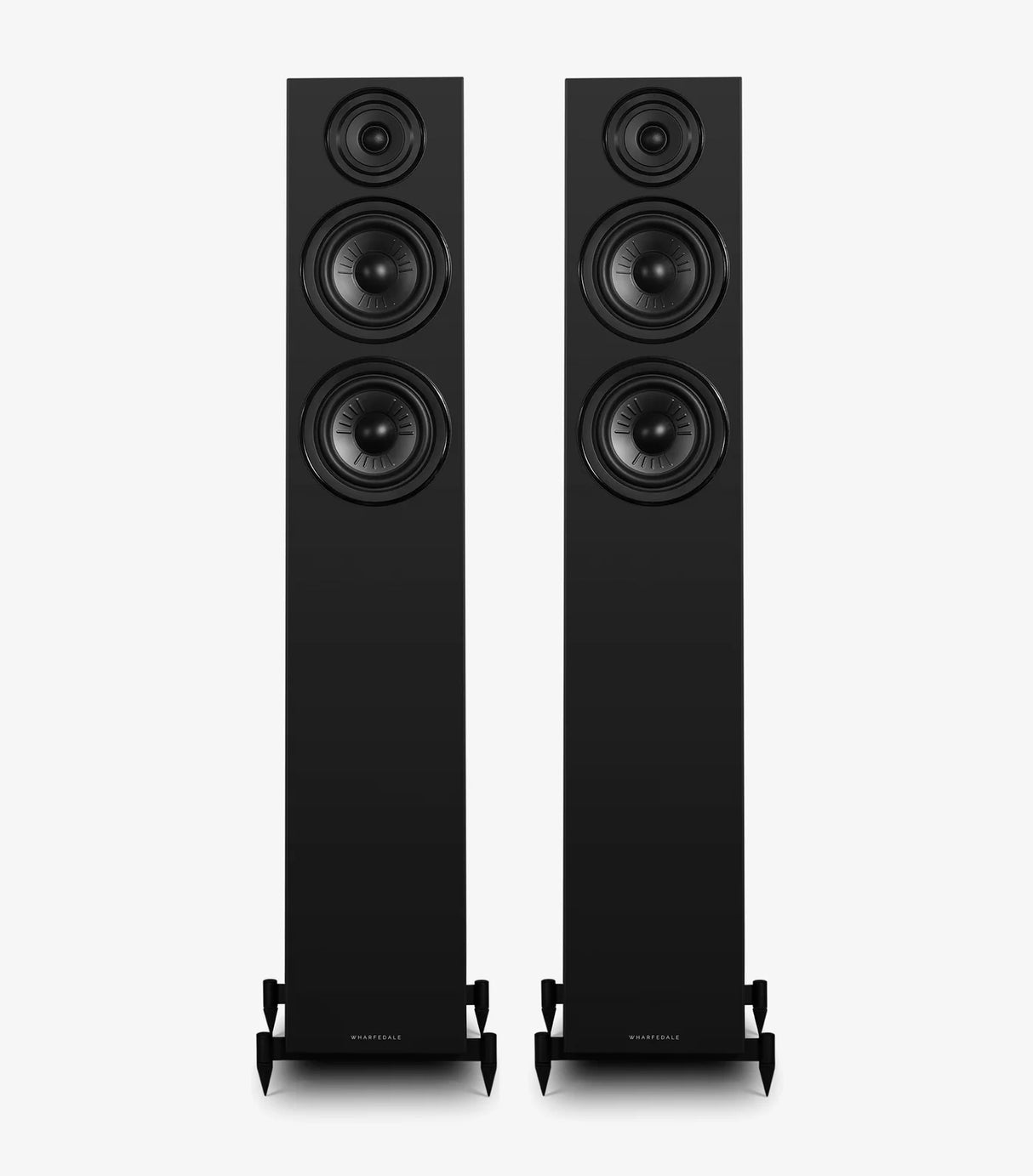 Wharfedale DIAMOND 12.4i, grindinės garso kolonėlės - Kolonėlių stovai su smaigaliais iš apačios