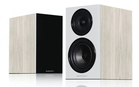 Wharfedale Diamond 12.0, lentyninės garso kolonėlės (įvairių spalvų) - Šoninis vaizdas su medžio raštais