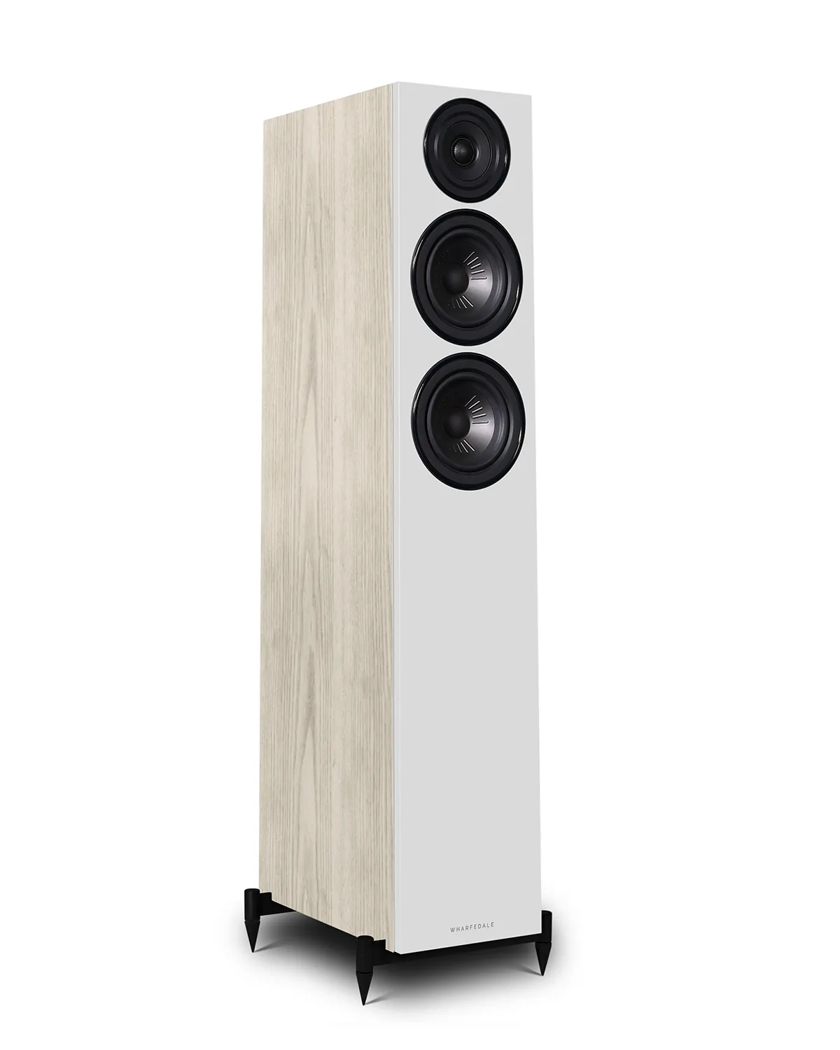 Wharfedale Diamond 12.4, grindinės garso kolonėlės (įvairių spalvų) - Šoninis vaizdas su medžio rašto apdaila