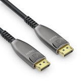 X-AOC350-500 8K DisplayPort 1.4 aktyvus optinis hibridinis pluošto kabelis, 50m, antracito spalvos