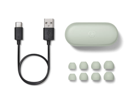 YAMAHA TW-E3CGN ( Green ) - USB-C ir USB-A laidai, dėklas, ausinės