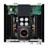 Yamaha A-S1200 stiprintuvas (juodas) - vidinė dalis su transformatoriumi ir kondensatoriais
