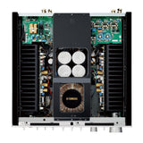 Yamaha A-S2200 HiFi stereo stiprintuvas (juodas/piano juodas) - vidinė stiprintuvo dalis su komponentais