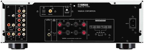 Yamaha A-S701 stiprintuvas (juodas) - galinė panelė su jungtimis ir lipduku