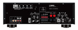 Yamaha HTR-2071 AV imtuvas (juodas) - galinė panelė su jungtimis ir instrukcijomis